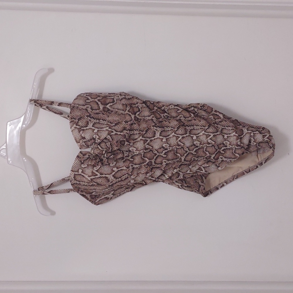 Women's snake print swimsuit